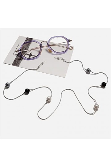 TKFDC Bohême Cordes de perles dimitation à trois couleurs Lecture Lunettes Chaîne Mode Femmes Sunglasses Accessoires Lanyard