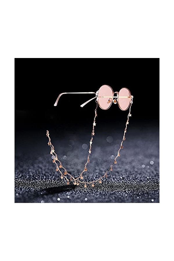 WJCCY Lanière à queue détoile à cinq branches Lanière de lecture Lunettes Lunettes Chaînes Femmes Accessoires Hommes Lunette