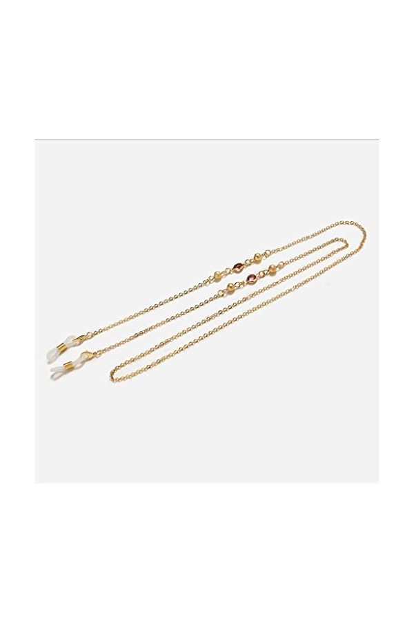 chaîne de lunettes Cordons de cuivre de cuivre en cuivre en perles givrées Cordons de cuivre Lecture Lunettes Chaîne Femmes S