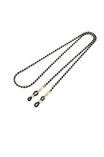 OQHAIR Chaîne en métal Perle Chaîne de perles Chaîne de lunettes Chaîne de pendentif de cou Chaîne de lunettes Chaîne de lune