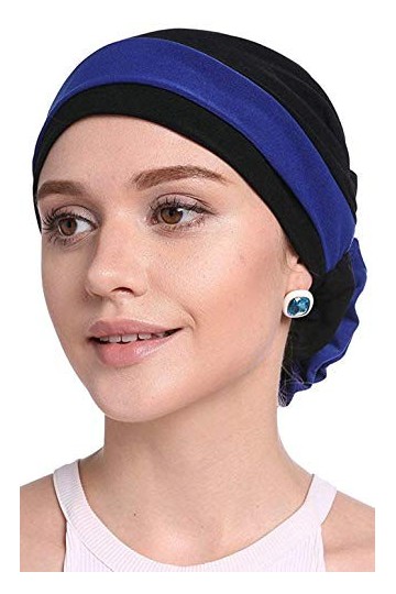 WETOO Chapeau Turban Extensible Tissu pour Perte de Cheveux Cancer Chimio Bonnet avec Fleur