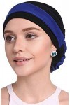 WETOO Chapeau Turban Extensible Tissu pour Perte de Cheveux Cancer Chimio Bonnet avec Fleur