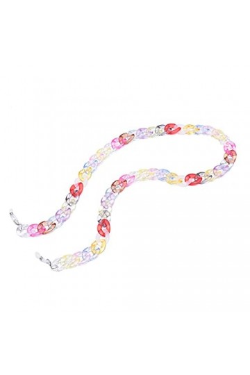 XOUVY Chaîne de Lunettes de Soleil en Acrylique Chaîne de Lunettes pour Dames Lunettes de Lecture Chaîne de Cou Suspendue Lun