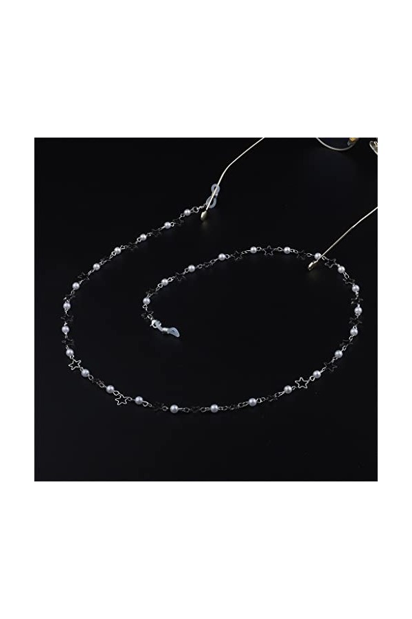 SUNMME Chaîne de Lunettes de chaîne de Lunettes détoile de Perle de cuivre Faite à la Main de Mode