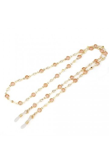 OQHAIR Chaîne de lunettes de soleil Pendentif couleur Chaîne de diamant Chaîne en métal cristal Chaîne de lunettes de soleil 