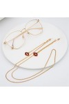 Red Lip Pendentif Cordons Chaîne De Lunettes De Lecture Mode Femmes Lunettes De Soleil Accessoires Style Ethnique Longe Sangl