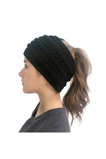 Bonnet Chapeaux épissure Solide extérieur Crochet Casquette Tricot Bandeau troué Femmes Mode Casquettes de Baseball Homme Or,