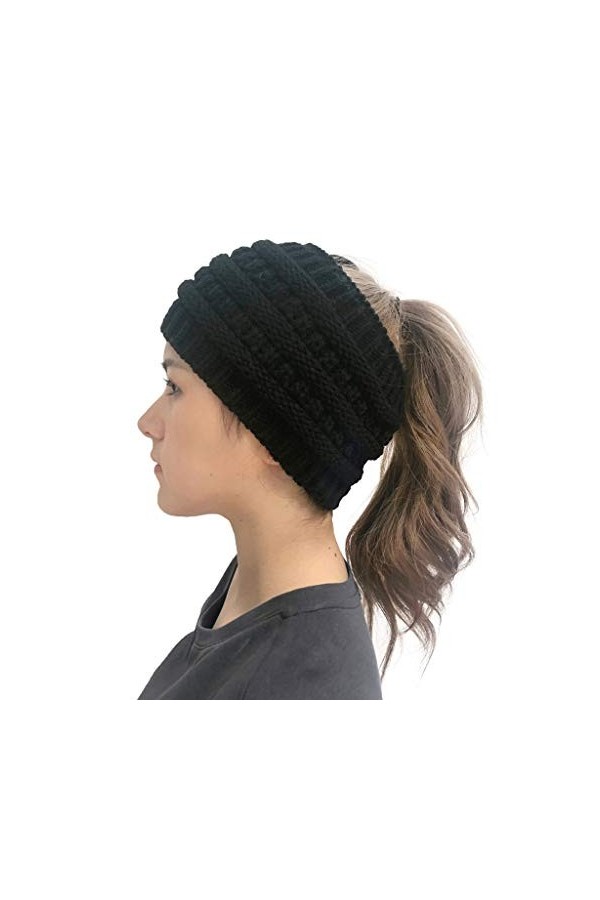 Bonnet Chapeaux épissure Solide extérieur Crochet Casquette Tricot Bandeau troué Femmes Mode Casquettes de Baseball Homme Or,