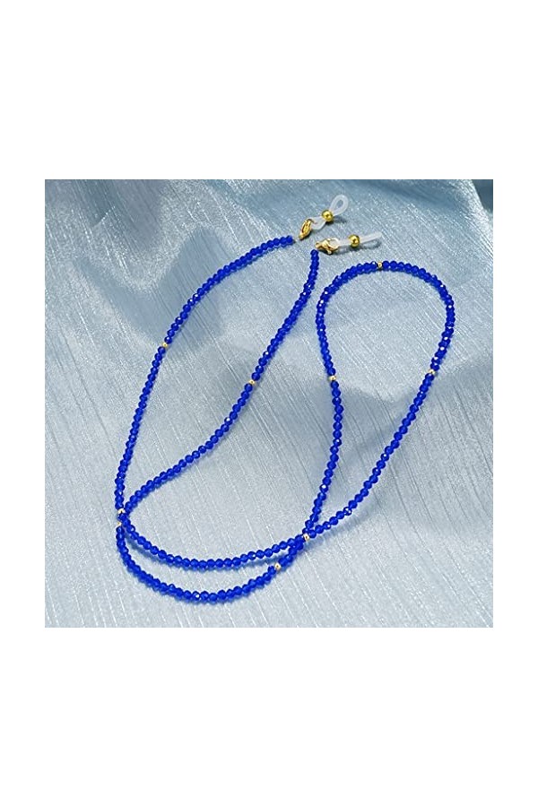 Collier chaîne de lunettes pour femme - Lunettes de soleil en perles dacrylique Lanière de lunettes de soleil à accrocher au