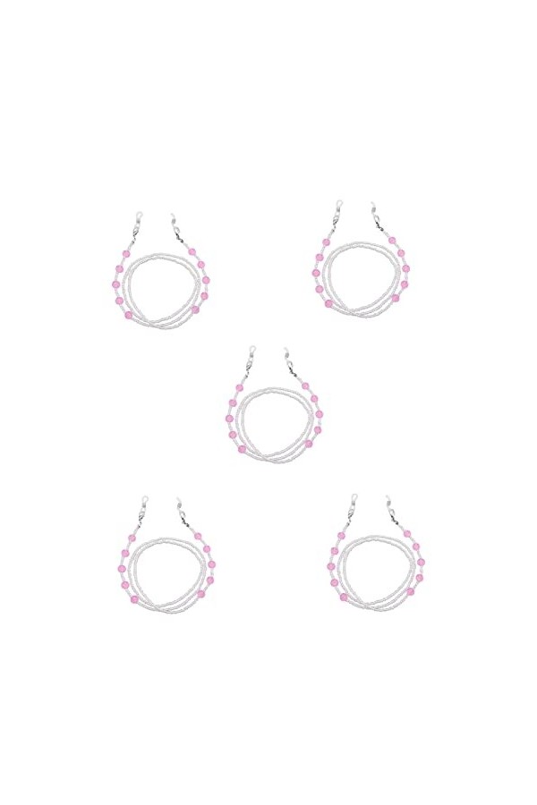 BREAKA 5 pièces de chaîne for les yeux en alliage, robuste, beau Design, facile à transporter, adapté aux masques, lunettes d