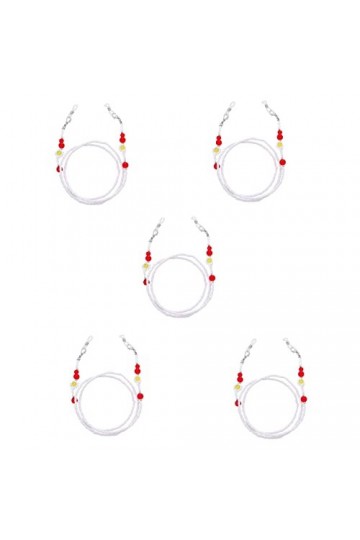 5 morceaux de chaîne for les yeux en alliage antirouille imperméable, solide et durable, beau design, facile à transporter, a