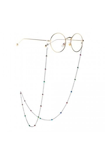 Chaîne de lunettes Chaîne de lunettes colorées Chaîne de perles Clip Chaîne de perles Ne se décolore pas Chaîne de lunettes t