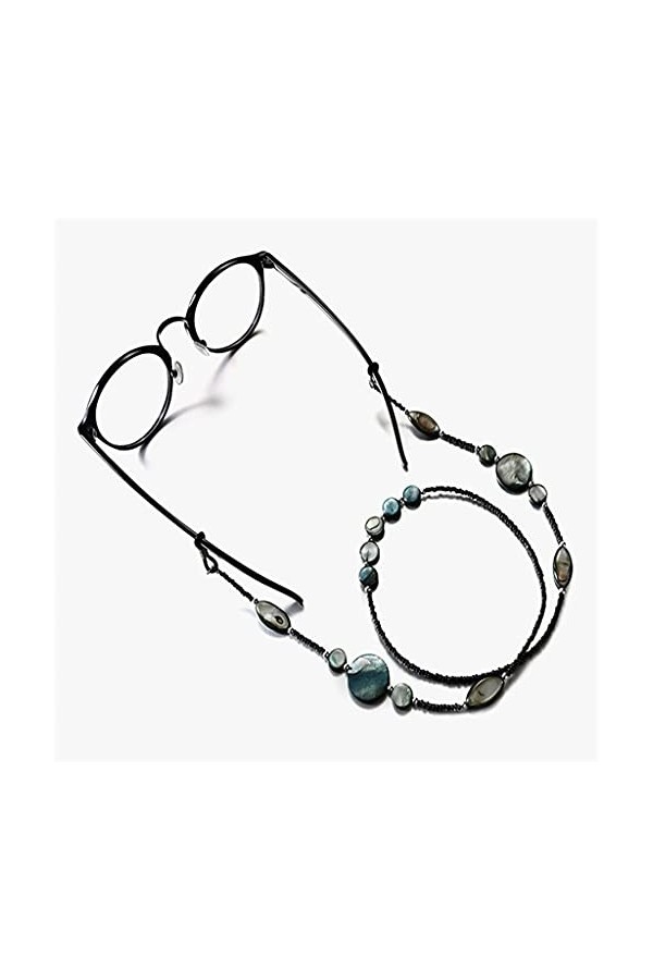 WJCCY Bohemian texturé Cordes de la chaîne en pierre colorée Lecture Lunettes Chaîne Femmes Sunglasses Accessoires Lanyard Ho