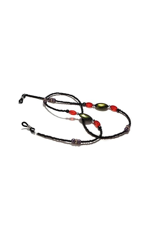 JJZXD Chaîne de Lunettes chaîne Accessoire Oeil chaîne préservant la Couleur plaqué Boule de Cristal chaîne de Lunettes