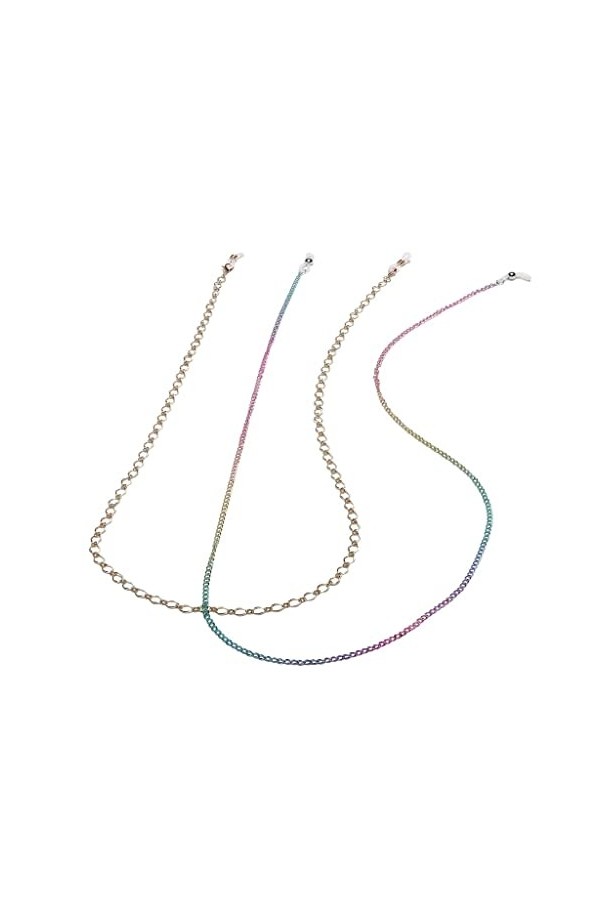 DOUBAO Ensemble Deux pièces Chaîne à Lunettes Corde à Lunettes dorée colorée