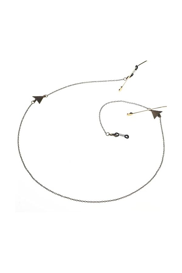 SUNMME Accessoires de Lunettes de Soleil de chaîne de Lunettes de Triangle de Bronze européen et américain Corde de Lunettes 