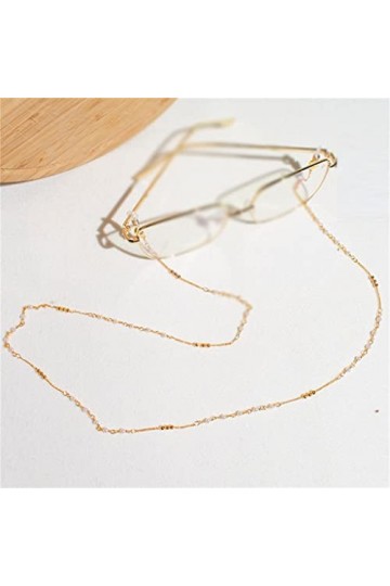 SDFGH Perle Lunettes Chaîne Femme Longe Ornement Vintage Chaîne Lunettes De Soleil Polyvalentes Chaîne Masques Chaîne Polyval