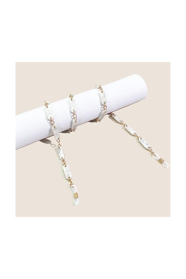 JJZXD Panneau dacide acétique Acrylique Anti Perte Lunettes Suspendus Corde Masque Chaîne Lunettes Chaîne Color : 1-Pack, S