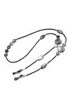 OQHAIR Corde à lunettes Chaîne de lunettes de soleil Cordon perlé Cordon pour lunettes de lecture Galet coquillage D 75 cm 