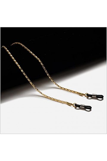 TKFDC Métal Chaîne creuse Lecture Lunettes de lunettes Chaîne de style ethnique Lanière de style Tenir Cordons Femmes Sunglas