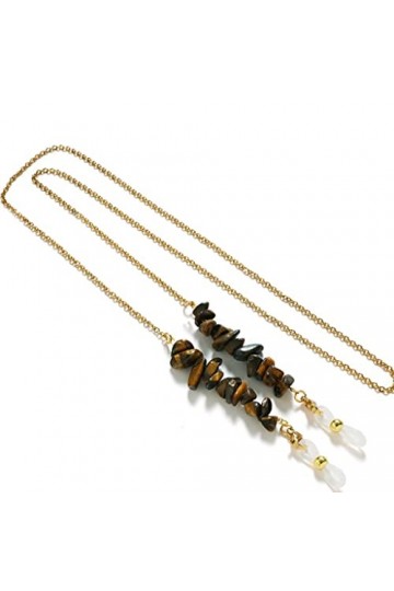 LHLLHL Chaîne de Perles de Pierre chaîne de Lunettes à la Main for Lunettes de Lecture Cordon Lunettes de Soleil Support de S