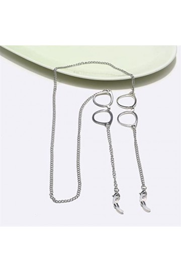 SUNMME Mode Or Losange géométrie Perles Lunettes chaîne Lunettes Corde Lunettes chaîne