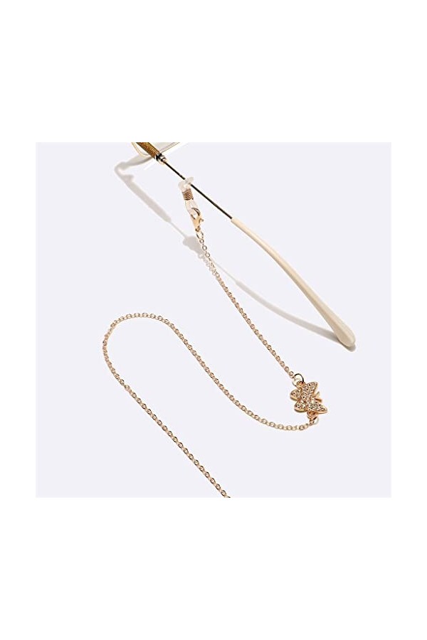 SUNMME Corde à Lunettes Anti-dérapante européenne et américaine avec Strass dorés