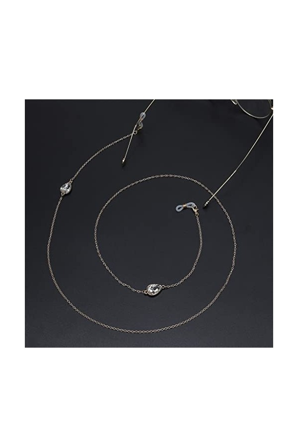 SUNMME Accessoires Chaînes de Lunettes en métal Gouttes deau Pendentifs Chaînes de Lunettes Accessoires de Mode