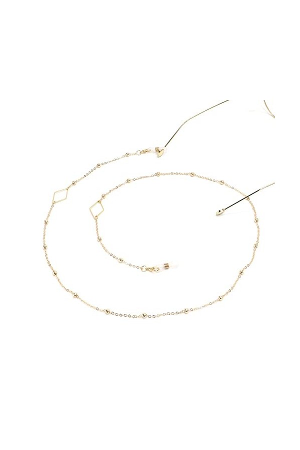 SUNMME Cinq étoiles Perle Or Lunettes chaîne Clip Perles Lunettes de Soleil Anti-Perte Anti-Chute Lunettes Corde Oeil lanière