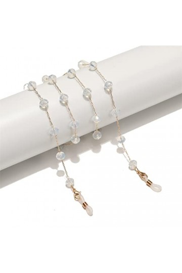 SUNMME Chaîne de Mode Pierre Naturelle Pas Facile à décolorer chaîne de Lunettes à la Main Anti-Perte