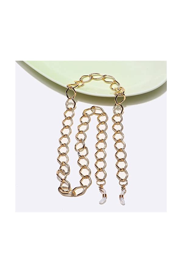 SUNMME La Mode nest Pas Facile à décolorer la chaîne en Aluminium épaisse dor de Lunettes de Corde de Lunettes en métal