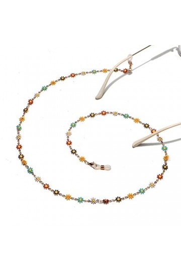 SUNMME Chaîne de Lunettes en métal Faite à la Main avec Pendentif coloré