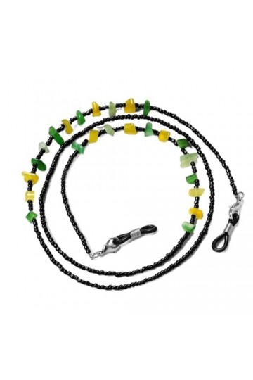 ZLXDPBF Lanière de chaîne de Lunettes Lunettes de Lecture Lunettes de Soleil avec Bracelet de Lunettes de Perles de chaîne C