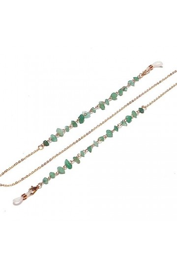 OQHAIR Chaîne Chaîne de Lunettes Vert Est Le Diamant nest Pas Facile à Estomper Couleur Chaîne de Lunettes Faite à la Main 