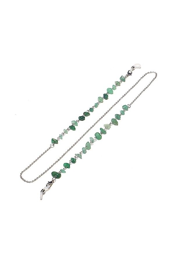 OQHAIR Chaîne Chaîne de Lunettes Vert Est Le Diamant nest Pas Facile à Estomper Couleur Chaîne de Lunettes Faite à la Main 
