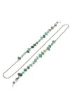 OQHAIR Chaîne Chaîne de Lunettes Vert Est Le Diamant nest Pas Facile à Estomper Couleur Chaîne de Lunettes Faite à la Main 