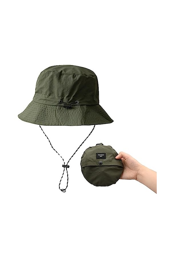 Hileyu Chapeau Sarrasin Casquette de Festival Chapeau de pêcheur Chapeau de Safari à séchage Rapide Chapeau Boonie Sun UV Pro
