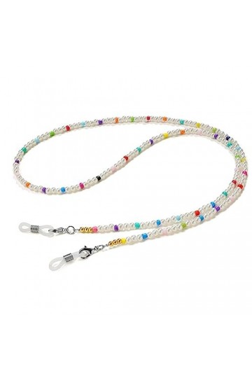 LHLLHL Corde à Lunettes perlée colorée avec Corde à Lunettes Chaîne à Lunettes
