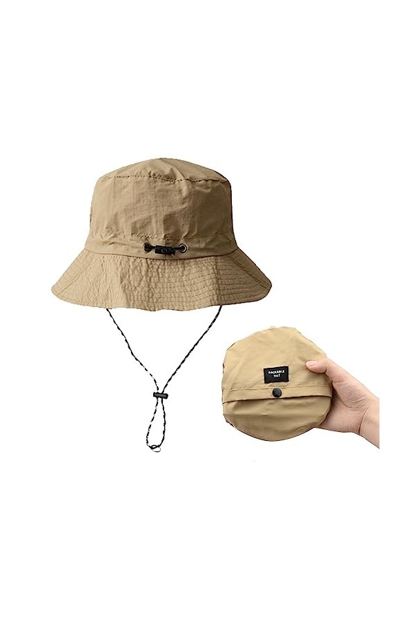 Hileyu Chapeau Sarrasin Casquette de Festival Chapeau de pêcheur Chapeau de Safari à séchage Rapide Chapeau Boonie Sun UV Pro