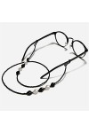 WJCCY BOHEMIA NOIR BLANCHE BLANCHE BEADÉRICE Cordons de chaîne Lecture Lunettes Chaîne Femmes Sunglasses Accessoires Lanyard 