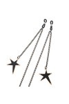 Lunettes Corde Pendaison Cou Mode Noir Irrégulier Étoile Pendentif Chaîne Lunettes De Soleil avec Chaîne De Lunettes
