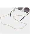 SDFGH Cristal Vintage Perle Lunettes Chaîne Femme Niche Lunettes De Soleil Accessoire Chaîne Lunettes De Soleil Chaîne Embout