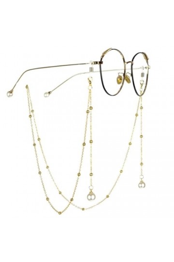 LHLLHL Chaîne de Lunettes perlées Pendentif de Perles Chaîne de Lunettes Pendentif Lunettes de Soleil Chaîne Suspendue au Cou