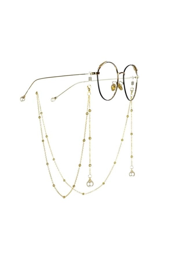 LHLLHL Chaîne de Lunettes perlées Pendentif de Perles Chaîne de Lunettes Pendentif Lunettes de Soleil Chaîne Suspendue au Cou