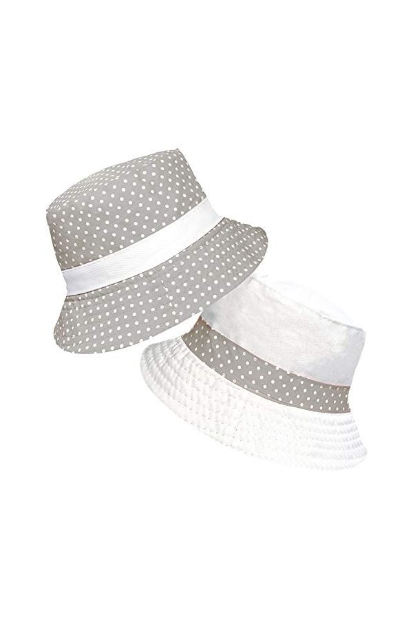 TOSKATOK® Anti UV UPF 50+ &nbsp;Bob réversible pour Femmes à Pois en Coton