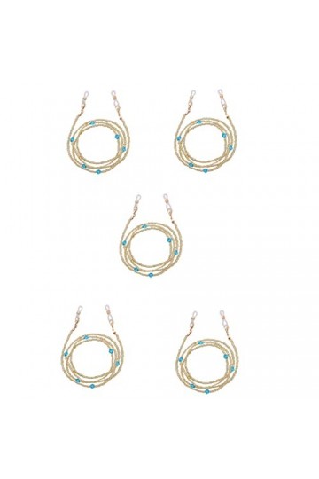 SBTRKT 5 pièces de chaîne à œil en alliage, solide et durable, beau design, antidérapante, anti-chute, adaptée aux lunettes d