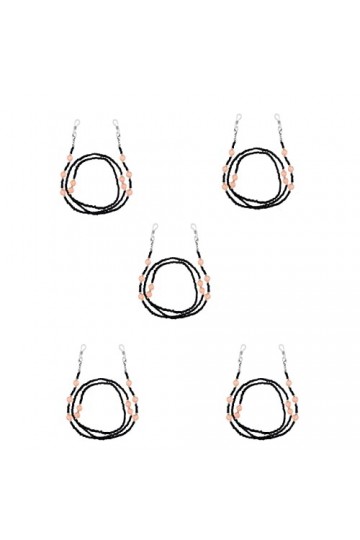 SBTRKT 5 pièces de chaîne à œil en alliage, antirouille, imperméable, robuste, antidérapante, antichute, adaptée aux lunettes