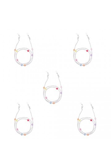 SBTRKT 5 pièces de chaîne for les yeux en alliage, antirouille, imperméable, robuste, facile à transporter, lunettes de solei