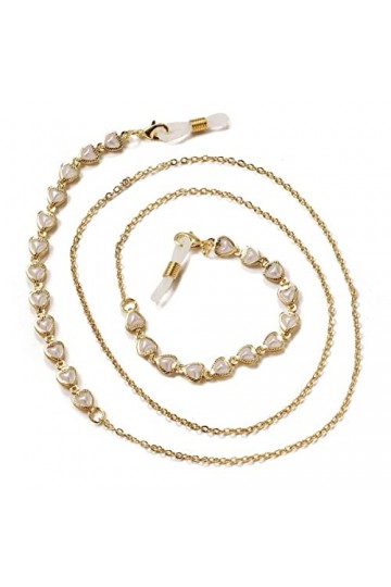 LEIGE Collier de lanière de Lunettes de Soleil accrocher sur Le Cou Lunettes Femmes Hommes chaîne de Lunettes Color : D, Siz