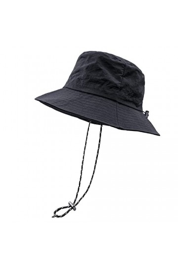 lifwimner Imperméable Pêche Chapeaux,Chapeau de Soleil pour Femme,Seau Pluie Chapeau Menton Lacets Séchage Rapide Packaging B